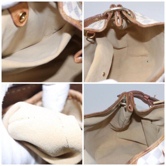 LOUIS VUITTON Damier Azur Galliera PM Shoulder Bag N55215 LV Auth EC449 - Picture 15 of 16